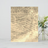 楽譜金ゴールドスクラップブック作り紙 (スタンド正面)