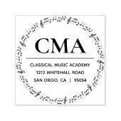 楽譜音楽先生学校 セルフインキングスタンプ (デザイン)