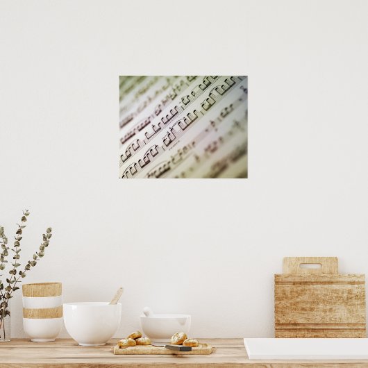 楽譜11 ポスター (キッチン)