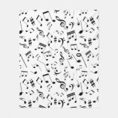 楽譜3 フリースブランケット (正面)