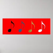 楽譜4通 ポスター (正面)