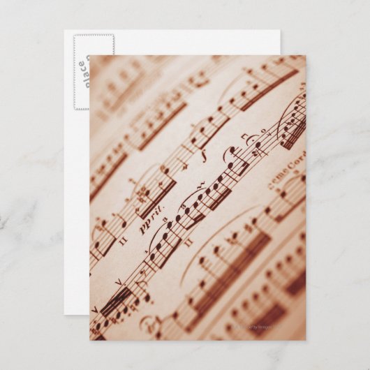 楽譜5 ポストカード (正面/裏面)