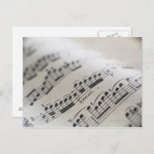 楽譜9 ポストカード (正面/裏面)