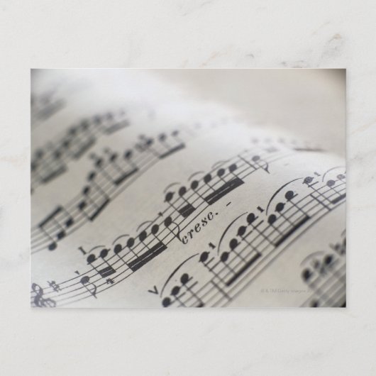楽譜9 ポストカード (正面)