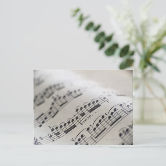 楽譜9 ポストカード (スタンド正面)