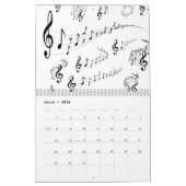 楽譜 カレンダー (3月 2026)