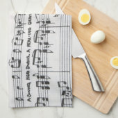 楽譜 キッチンタオル (四つ折り)
