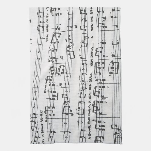 楽譜 キッチンタオル (縦)