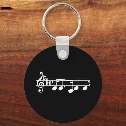 楽譜 キーホルダー (正面)