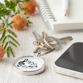 楽譜 キーホルダー (側面)