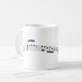 楽譜 コーヒーマグカップ (正面左)