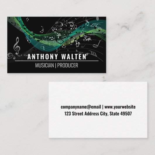 楽譜 | サウンド 名刺 (正面/裏面)