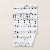 楽譜 バスタオルセット (ハンドタオル)