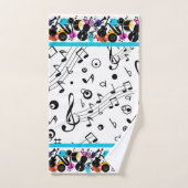 楽譜 バスタオルセット (ハンドタオル)