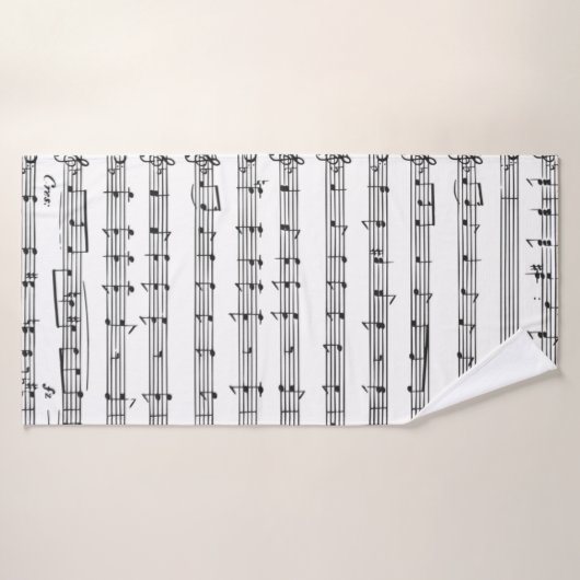 楽譜 バスタオル (バスタオル)