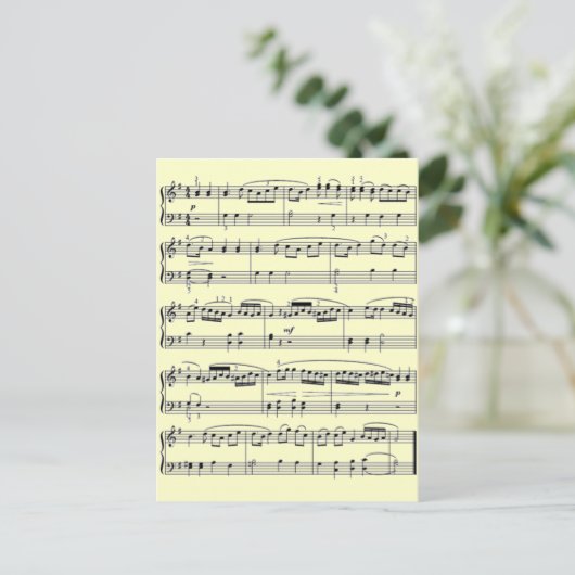 楽譜 ポストカード (スタンド正面)