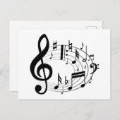 楽譜 ポストカード (正面/裏面)