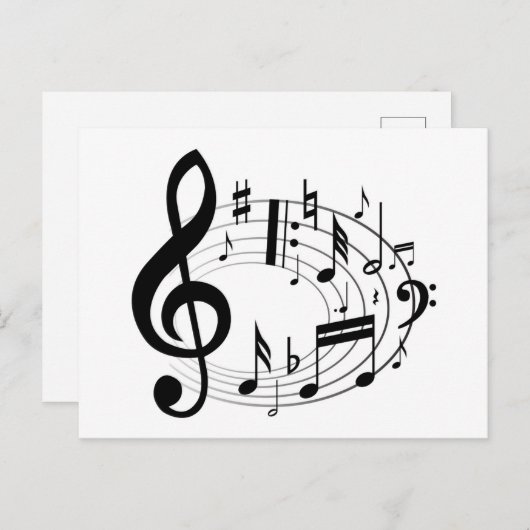 楽譜 ポストカード (正面/裏面)
