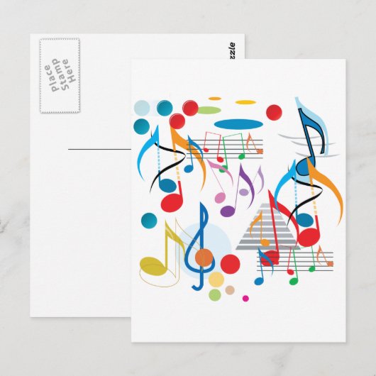 楽譜 ポストカード (正面/裏面)