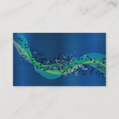 楽譜 |メタリック（青） 名刺 (裏面)