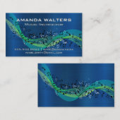 楽譜 |メタリック（青） 名刺 (正面/裏面)