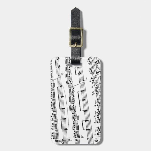 楽譜 ラゲッジタグ (正面縦)