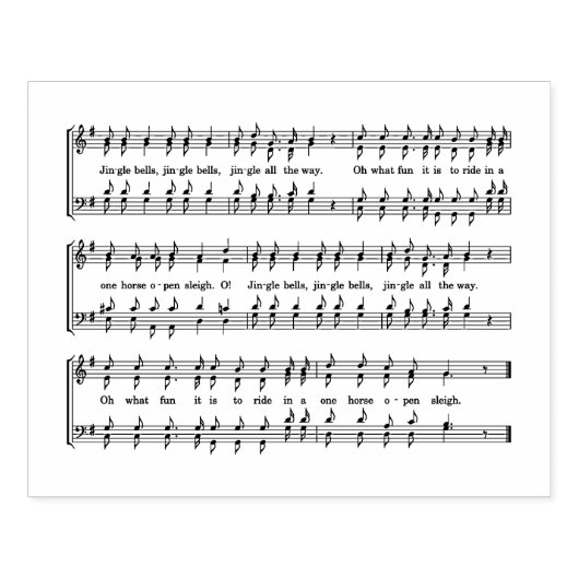 楽譜 ラバースタンプ (インプリント)