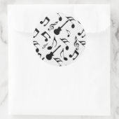 楽譜 – 楽譜デザイン ラウンドシール (バッグ)