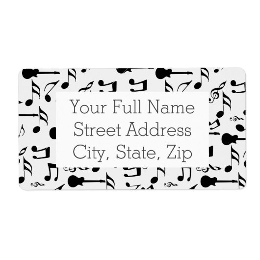 楽譜 – 楽譜デザイン ラベル (正面)