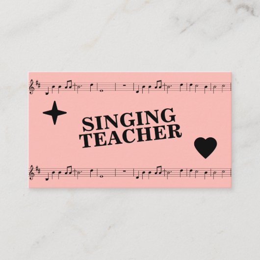 楽譜 – 歌唱先生 名刺 (正面)