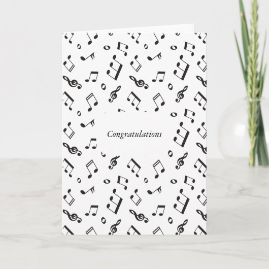 楽譜（白黒） カード (正面)