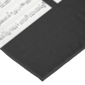 楽譜(黒と白のテーブルクロス) テーブルクロス (アングル)