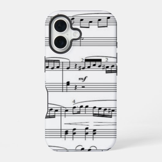 楽譜 iPhone 16ケース (裏面)