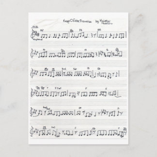 楽譜 Keep Of The Promise ポストカード