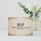 楽譜 RSVP 夕食の選択 はがき インビテーションポストカード (スタンド正面)