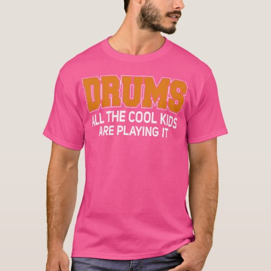 楽隊ドラムラインTシャツ楽隊ドラム Tシャツ (正面)