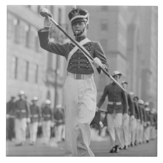 楽隊長 タイル (正面)