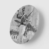 楽隊長 ラウンド壁時計 (傾斜)