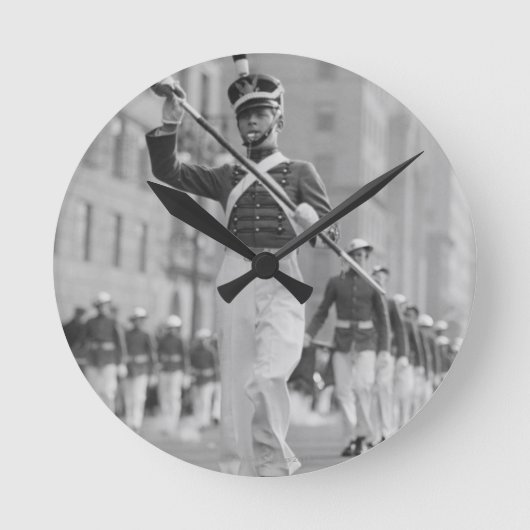 楽隊長 ラウンド壁時計 (正面)