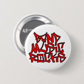 楽隊音楽の石 缶バッジ (正面&裏面)