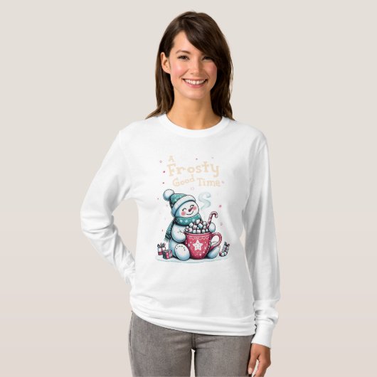 楽霜の降りたしい時 Tシャツ (正面フル)