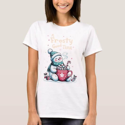 楽霜の降りたしい時 Tシャツ (正面)