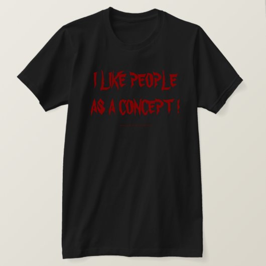 概念としての人は好き! Tシャツ (デザイン正面)