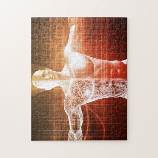 概念として人体の医学研究 ジグソーパズル (縦)