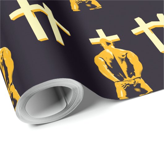 概念として刑務所および宗教のキリスト教を拘留して下さい ラッピングペーパー (ロールコーナー)