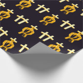 概念として刑務所および宗教のキリスト教を拘留して下さい ラッピングペーパー (角)