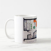 概念のホテルの部屋のマグシリーズ コーヒーマグカップ (左)