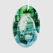 概念の芸術として科学の未来派の技術 オーナメント (正面)