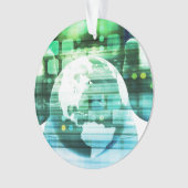 概念の芸術として科学の未来派の技術 オーナメント (正面)