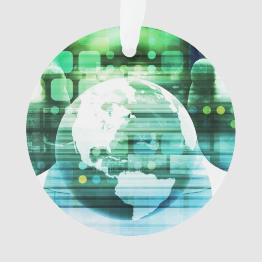 概念の芸術として科学の未来派の技術 オーナメント (正面)